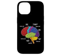 Anatomie du Cerveau Humain Neuroscience Labeled Cortex Lobes Coque pour iPhone 14