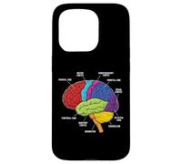 Anatomie du Cerveau Humain Neuroscience Labeled Cortex Lobes Coque pour iPhone 15 Pro
