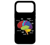 Anatomie du Cerveau Humain Neuroscience Labeled Cortex Lobes Coque pour iPhone 17 Pro Max
