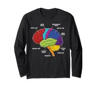 Anatomie du Cerveau Humain Neuroscience Labeled Cortex Lobes Manche Longue