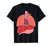 Anatomie du Corps Humain : Organes internes illustrés Halloween T-Shirt