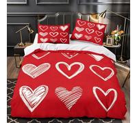 Anatomie du cœur Parure de Lit Imprimé en 3D Ultra Douce Léger Respirante Illustration botanique Housse de Couette Microfibre Hypoallergique Fermeture Éclair Résistante for Femmes Double（200x200cm）