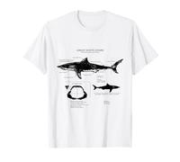 Anatomie du grand requin blanc T-Shirt