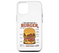 Anatomie du Hamburger rétro Japonais Food Foodie Hamburger Coque pour iPhone 12/12 Pro