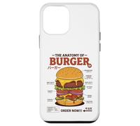 Anatomie du Hamburger rétro Japonais Food Foodie Hamburger Coque pour iPhone 12 Mini