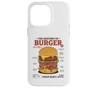 Anatomie du Hamburger rétro Japonais Food Foodie Hamburger Coque pour iPhone 14 Pro Max