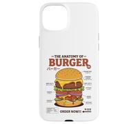 Anatomie du Hamburger rétro Japonais Food Foodie Hamburger Coque pour iPhone 15 Plus