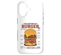 Anatomie du Hamburger rétro Japonais Food Foodie Hamburger Coque pour iPhone 17