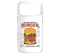 Anatomie du Hamburger rétro Japonais Food Foodie Hamburger Coque pour iPhone 17 Pro Max