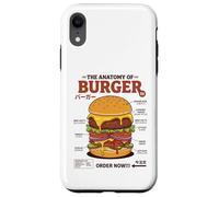 Anatomie du Hamburger rétro Japonais Food Foodie Hamburger Coque pour iPhone XR
