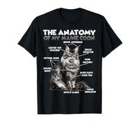 Anatomie du Maine Coon | Humour de Chat Disant | Gentil T-Shirt