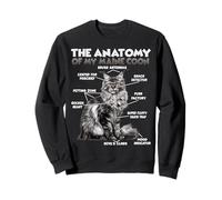 Anatomie du Maine Coon T | Tenue de propriétaire Coony Sweatshirt