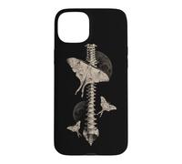 Anatomie du Papillon Gothique de la Colonne vertébrale Lune Occulte Nature Coque pour iPhone 15 Plus