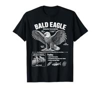 Anatomie du pygargue à tête Blanche Haliaeetus leucocephalus T-Shirt