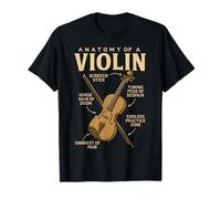Anatomie du Violon Humour de Musicien drôle pour Joueurs d'orchestre T-Shirt