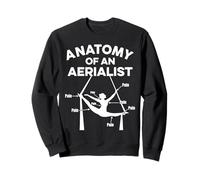Anatomie d'un Aérien Drôle Cirque Douleur Aérienne Sweatshirt