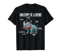 Anatomie d'un amateur de rhinocéros mignon art animal faune T-Shirt