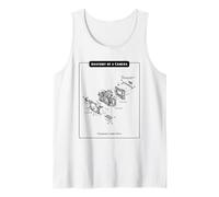 Anatomie d'un Appareil Photo - Pièces d'appareil Photo (Graphique) Débardeur