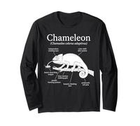 Anatomie d'un caméléon drôle de Reptile Diagramme Manche Longue