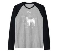 Anatomie d'un Carlin drôle de Chien Diagramme Manche Raglan