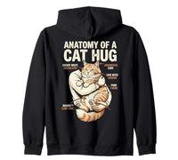Anatomie d'un Chat câlin drôle Amateur de Chat propriétaire de Chat Sweat à Capuche