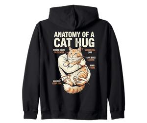 Anatomie d'un Chat câlin drôle Amateur de Chat propriétaire de Chat Sweat à Capuche