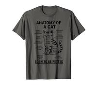 Anatomie d'un chat, chaton parents amoureux des félins drôle T-Shirt