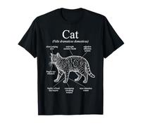 Anatomie d'un Chat - Diagramme félin drôle T-Shirt