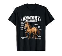 Anatomie d'un Cheval drôle équestre Meme Humour Iconic Witty T-Shirt