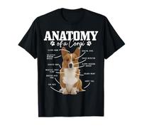 Anatomie d'un Chien Mignon et drôle Corgi Mom Corgi Dad T-Shirt