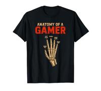 Anatomie d'un Clavier de Jeu à Main Squelette Gamer T-Shirt