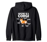 Anatomie d'un Corgi Dog Lover Sweat à Capuche