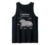 Anatomie d'un Diagramme drôle de Rongeur de Capybara Débardeur