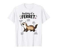 Anatomie d'un Furet Schéma Amusant pour Animaux De Compagnie T-Shirt