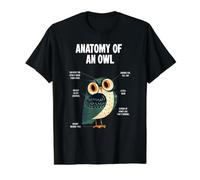 Anatomie d'un Hibou Humour Funny Bird Watcher T-Shirt Graphique avec Valeur