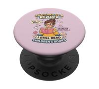 Anatomie d'un Lecteur Amateur de Livres lisant des Livres pour Enfants PopSockets PopGrip Adhésif