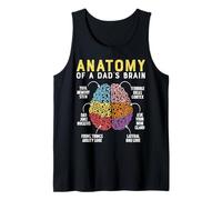 Anatomie d'un Papa Cerveau drôle père Humour Débardeur