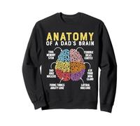 Anatomie d'un Papa Cerveau drôle père Humour Sweatshirt