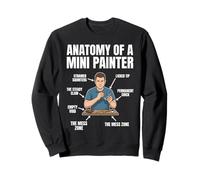 Anatomie d'un Peintre Miniature Amateur drôle Art Sweatshirt