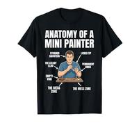 Anatomie d'un Peintre Miniature Amateur drôle Art T-Shirt