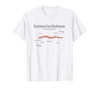 Anatomie d'un ver de terre drôle ver de terre amateur de ver de terre T-Shirt