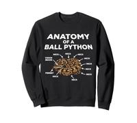 Anatomie d'une Balle Python drôle Serpent Reptile Sweatshirt