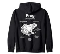 Anatomie d'une Grenouille drôle Diagramme amphibien Sweat à Capuche