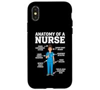 Anatomie d'une infirmière médicale Professionnelle travailleur de la santé Coque pour iPhone X/XS