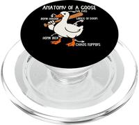 Anatomie d'une oie mauvais yeux humour chaos PopSockets PopGrip pour MagSafe