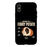 Anatomie d'une Pomme de Terre à Fourrure pour Amateur de Cochon d'Inde drôle Coque pour iPhone X/XS