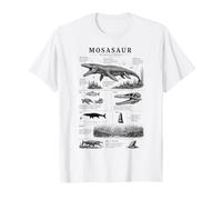 Anatomie et Faits de Mosasaur, Amoureux des Dinosaures, paléontologue T-Shirt