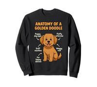 Anatomie Goldendoodle Chien Maman Papa Doodle Golden Doodle Fluffy Doodle Sweatshirt