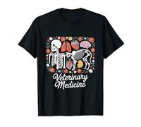 Anatomie vétérinaire Florale Technicien vétérinaire T-Shirt