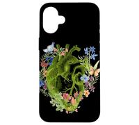 Anatomique Coeur Floral Anatomie Humaine Cardiaque Infirmière Coque pour iPhone 16 Plus